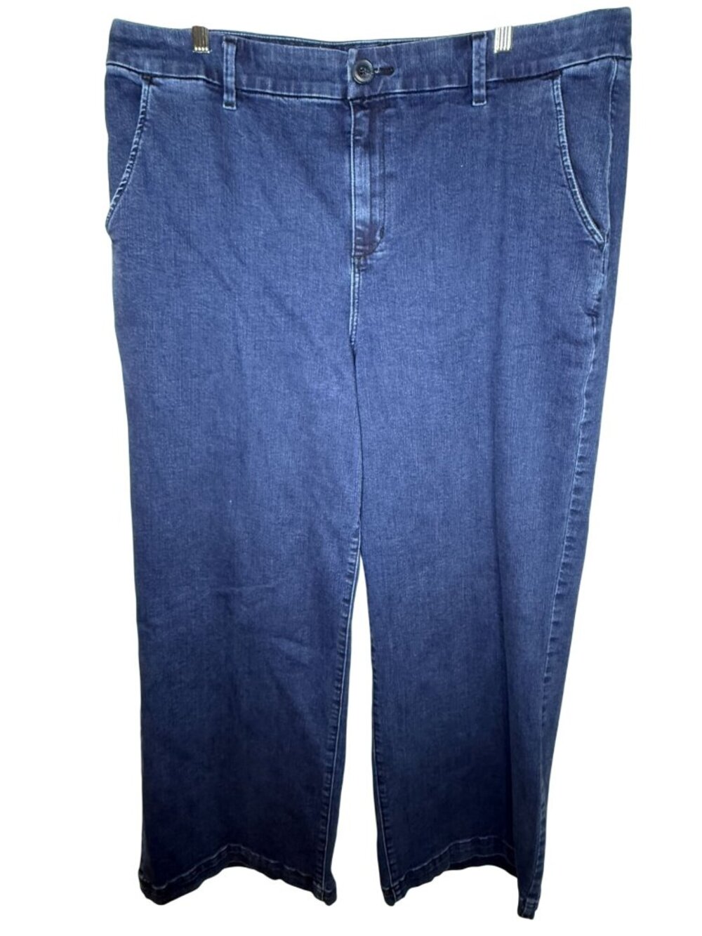 Lane Bryant High Rise Wide Leg Jeans Size 22 Plus Stretch